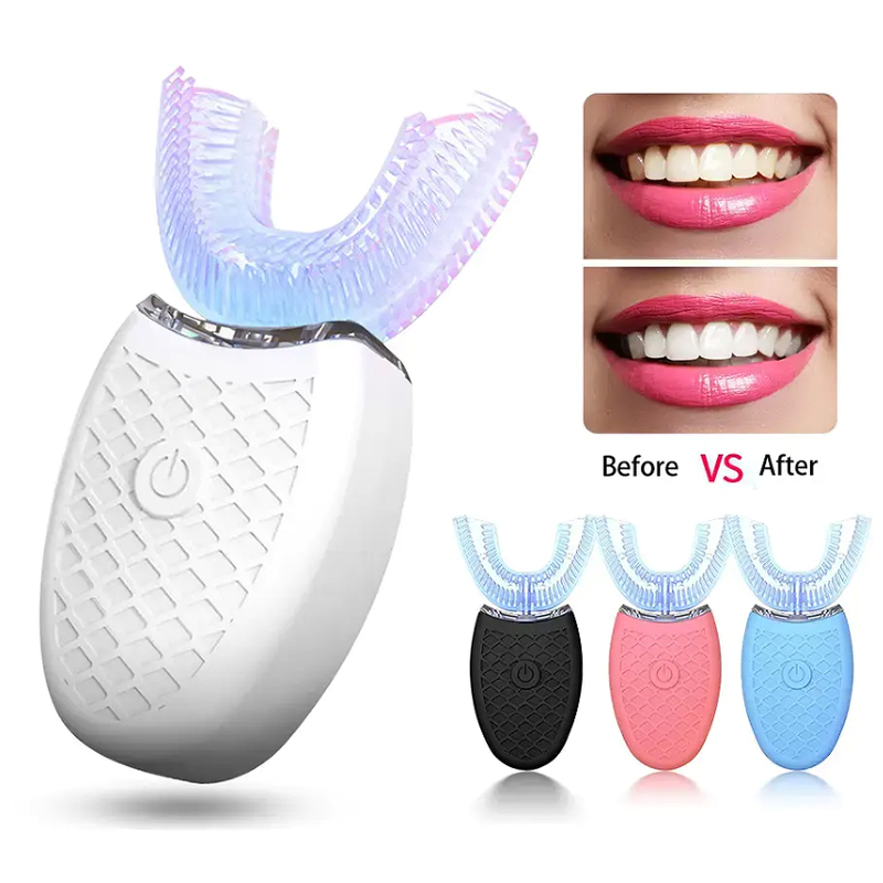 Soft Bristle U Shape Smart Tee - Teeth Whitening Kit With Light review and price