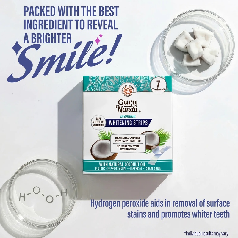 GuruNanda Teeth Whitening Stri - Teeth Whitening Xylitol review and price