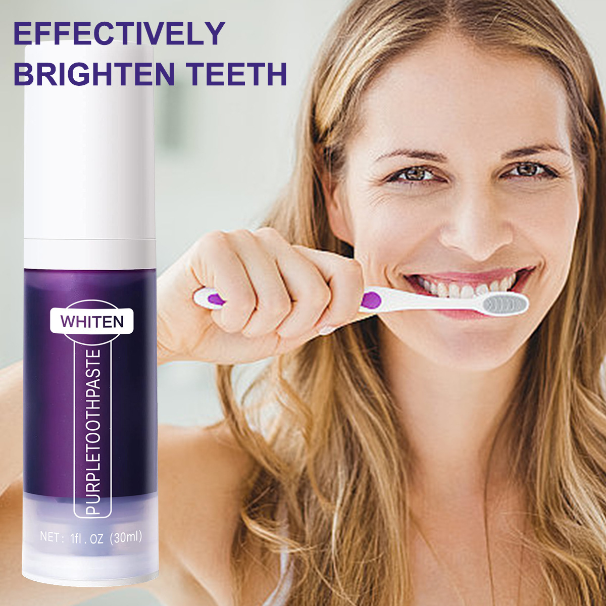 Purple Toothpaste Color Correc - Teeth Whitening Yellow Teeth review and price