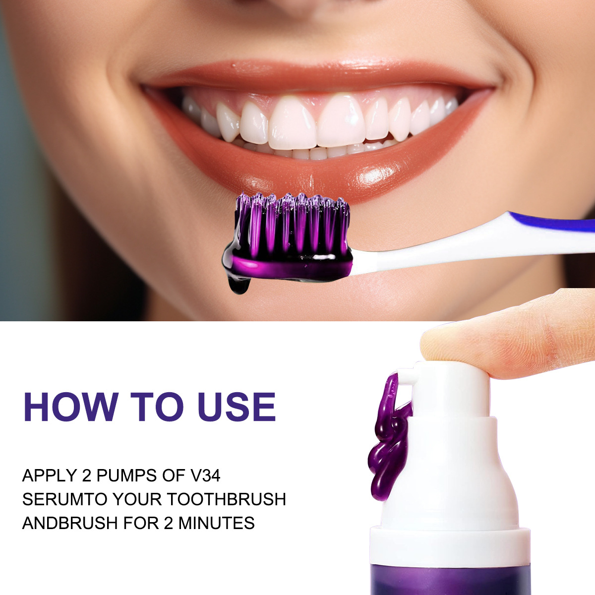 Purple Toothpaste Color Correc - Teeth Whitening Yellow Teeth review and price
