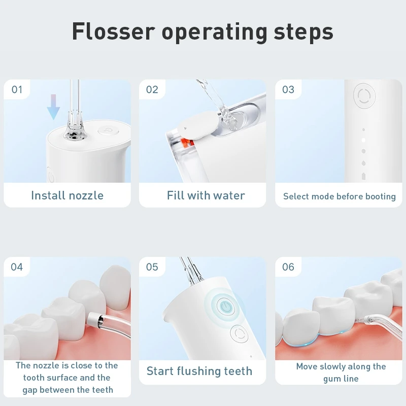 Mijia F300 Water Flosser, Port - Water Flosser Cordless review and price