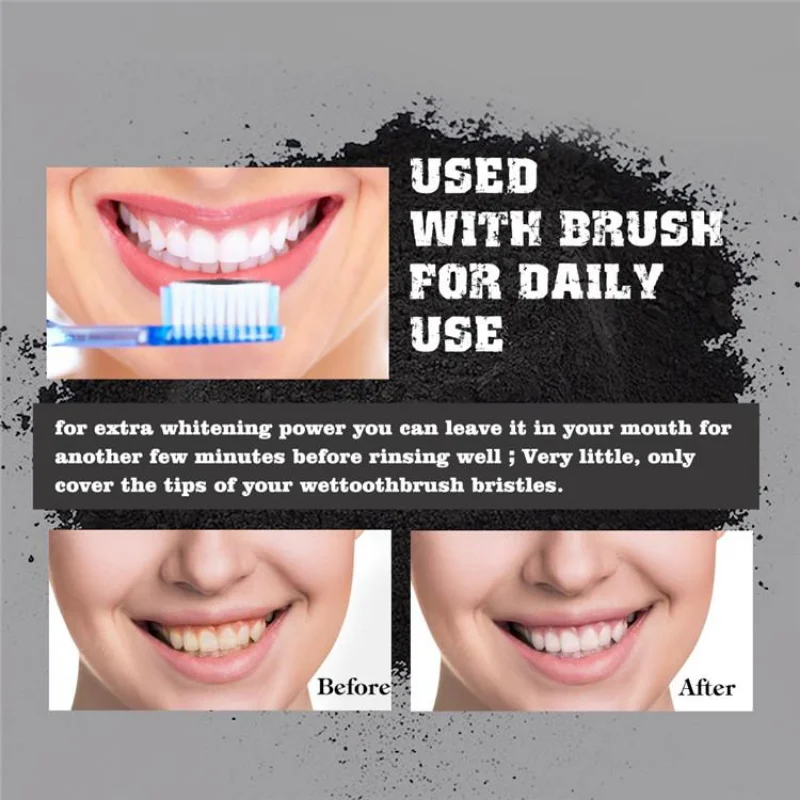 Food Grade Teeth Powder Charco - Whitening Powder Activated review and price