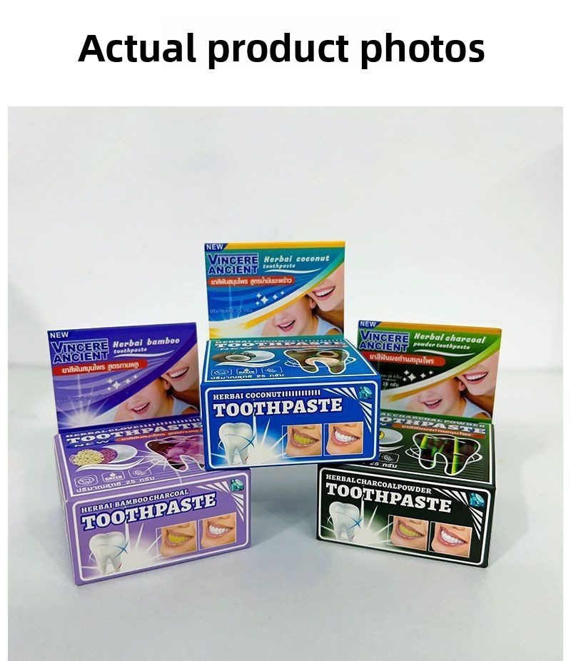 Natural Thai VINCERE Tooth Pow - Teeth Whitening Charcoal review and price
