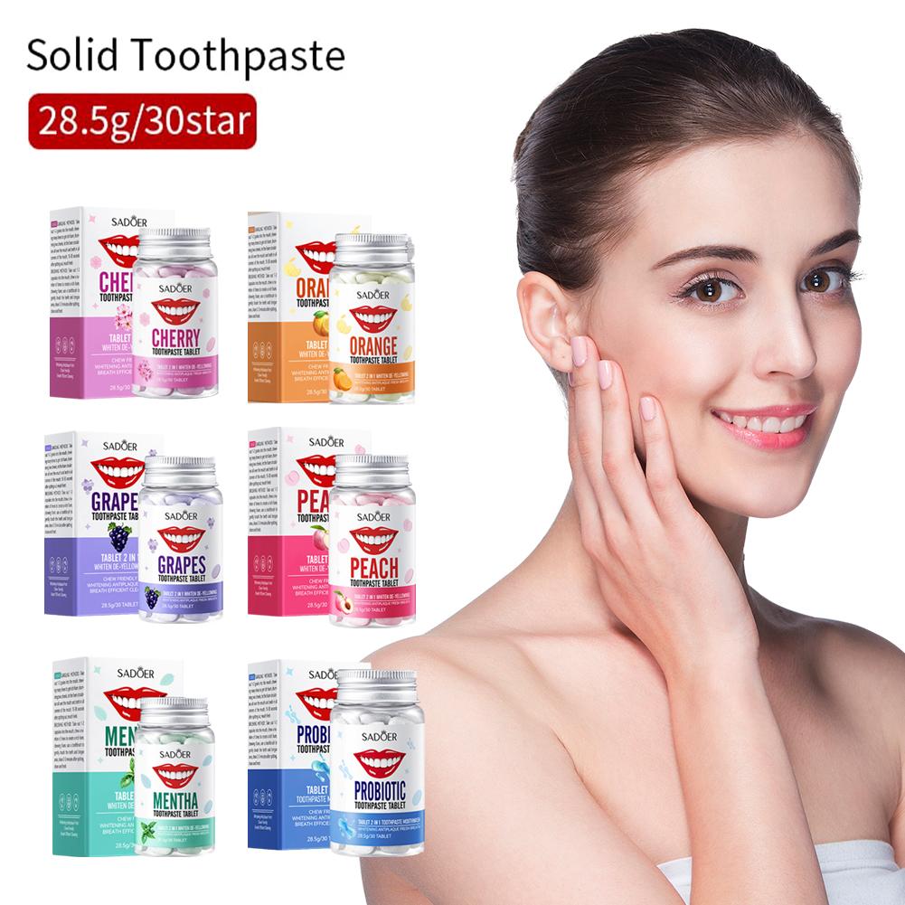 Mint Solid Toothpaste Tablets  - Teeth Whitening Charcoal review and price